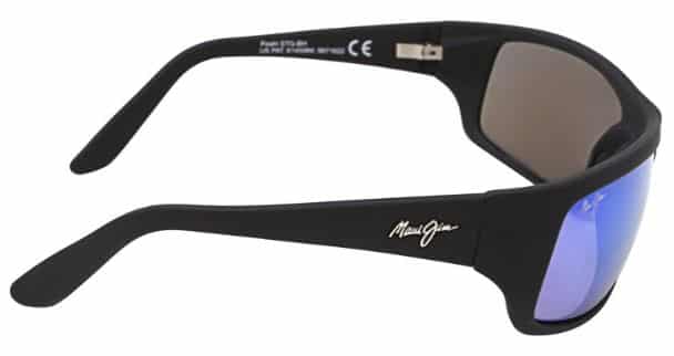 Maui Jim Mens Peahi Polarized Wrap Sunglasses