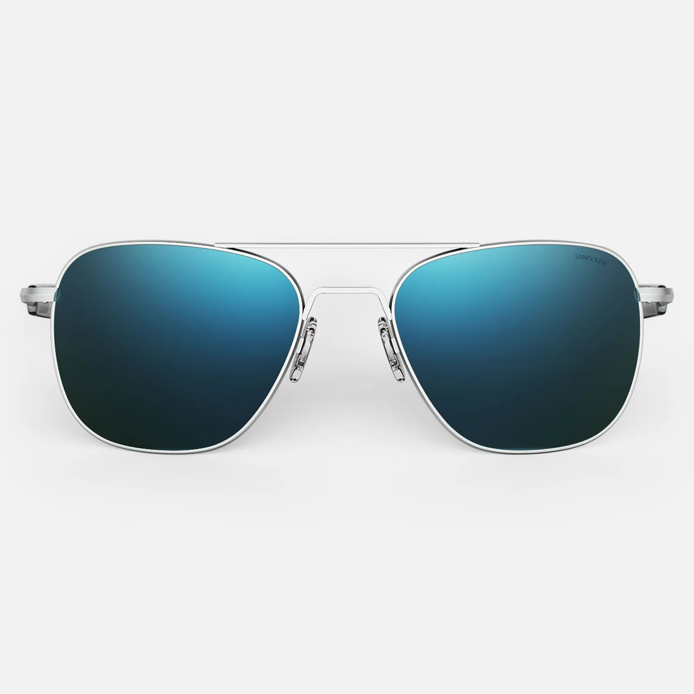 Randolph Eyewear Aviator Sunglasses – Polarized/Non-Polarized Matte Chrome UV