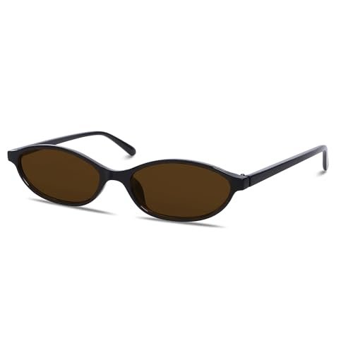 Retro Oval Sunglasses for Women Y2K Cat Eye Shades