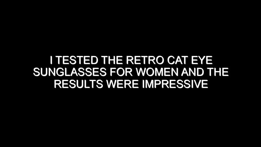 I Tested the Retro Cat Eye Sunglasses for Women and the Results Were Impressive