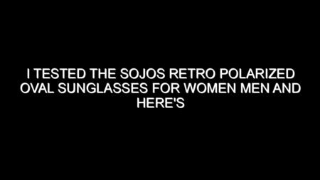I Tested the Sojos Retro Polarized Oval Sunglasses for Women Men and Here’s What I Found
